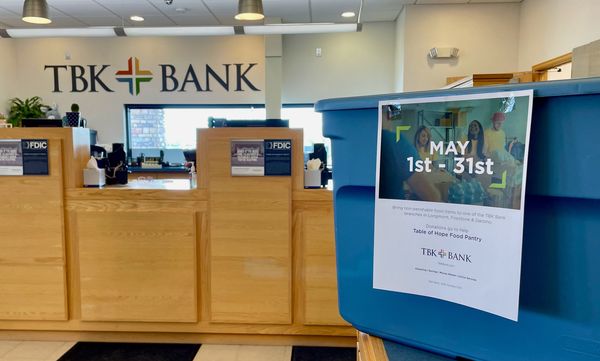 TBK Bank Partners with Pantry to Conduct Food Drives